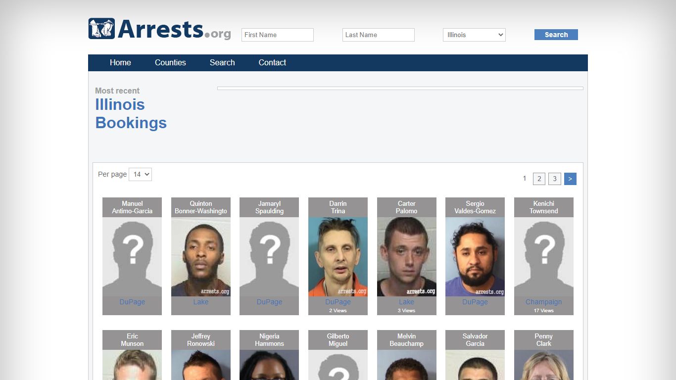 Illinois Arrests and Inmate Search